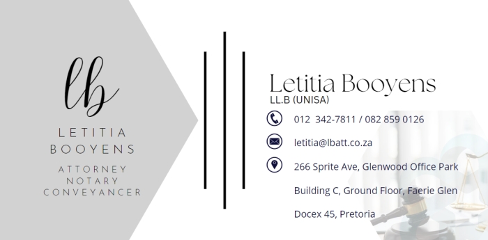 Letitia Booyens Attorney